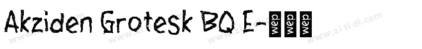 Akziden Grotesk BQ E字体转换